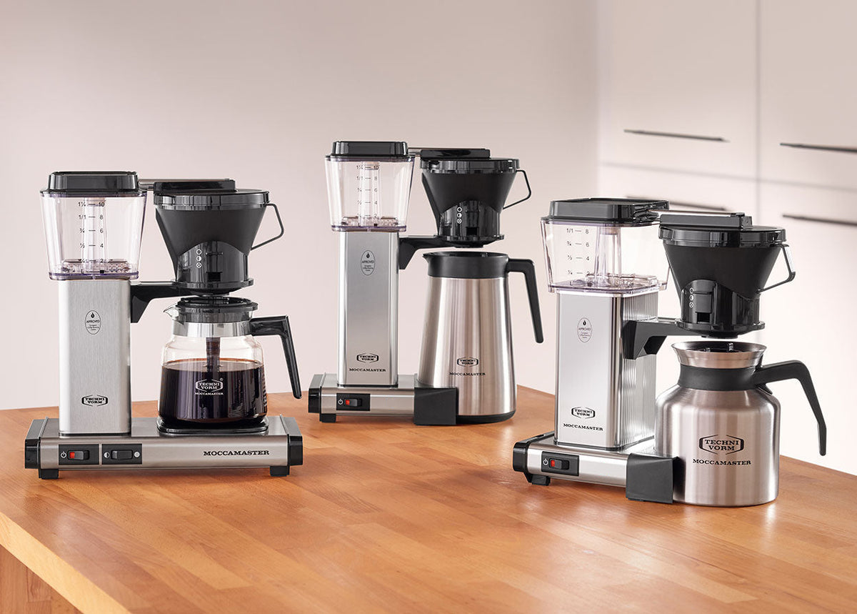 The different types of Moccamaster coffee brewers