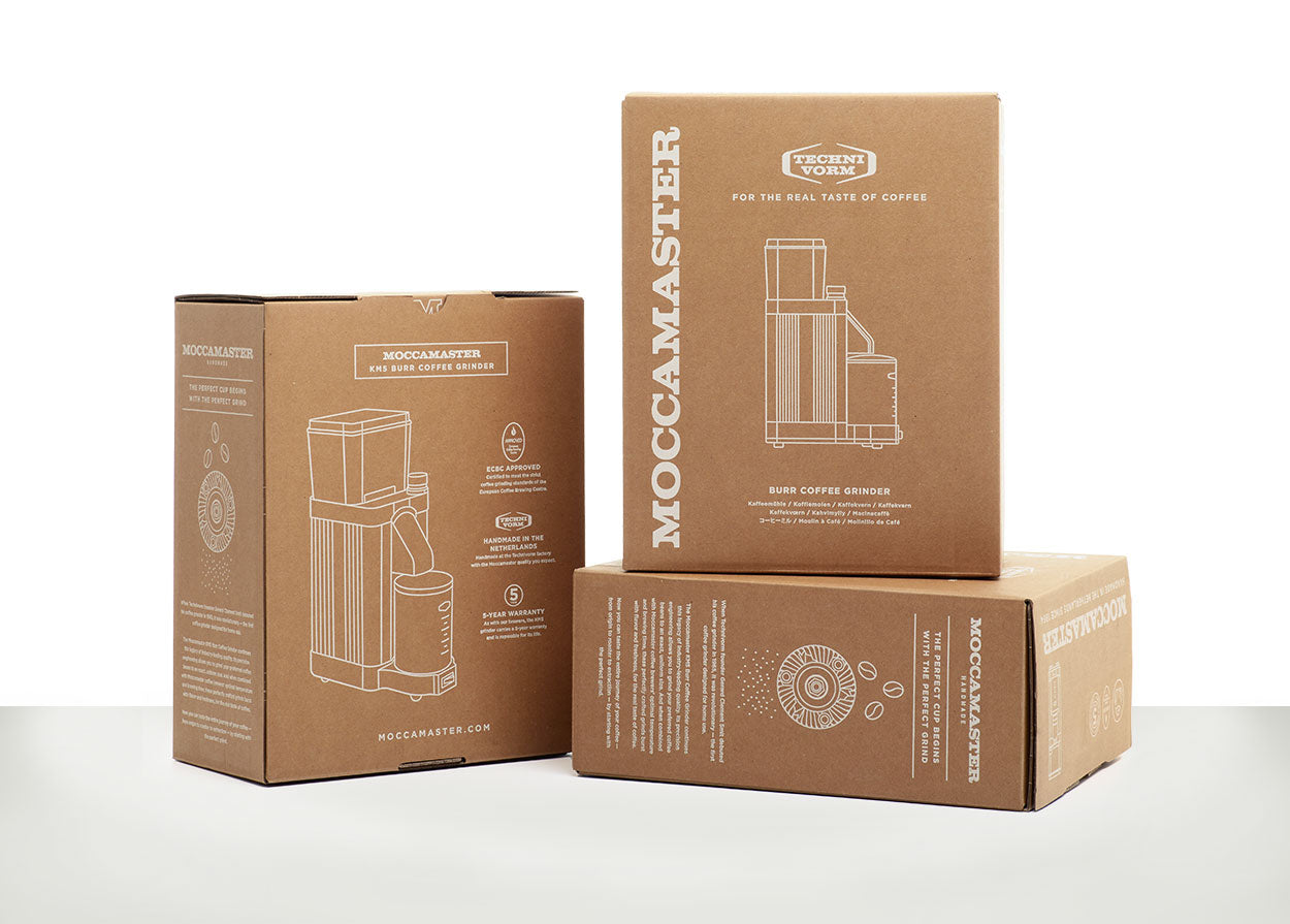 Coffee grinder packaging