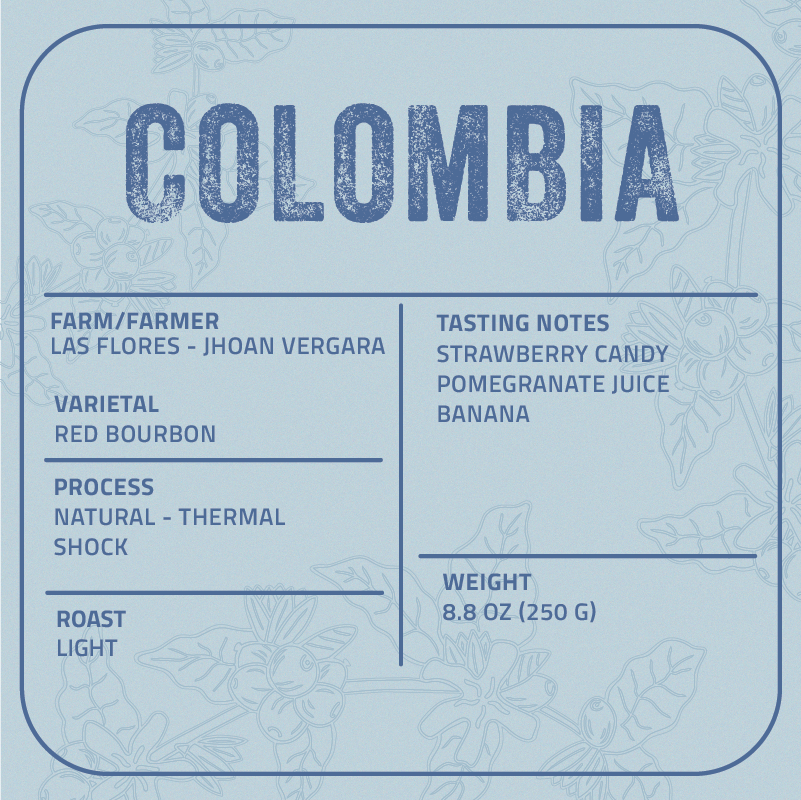 Jhoan Vergara – Las Flores – Red Bourbon Creamy Cultured Brilliance