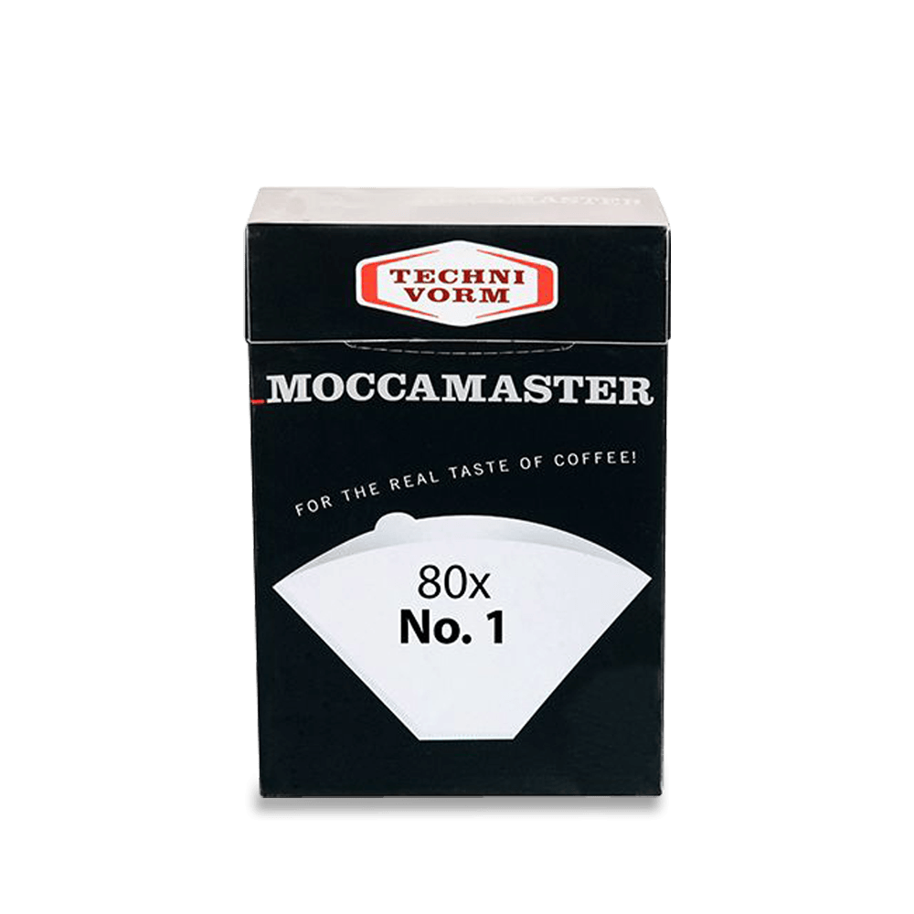 a box of 80 count, #1 White Paper Coffee Filters