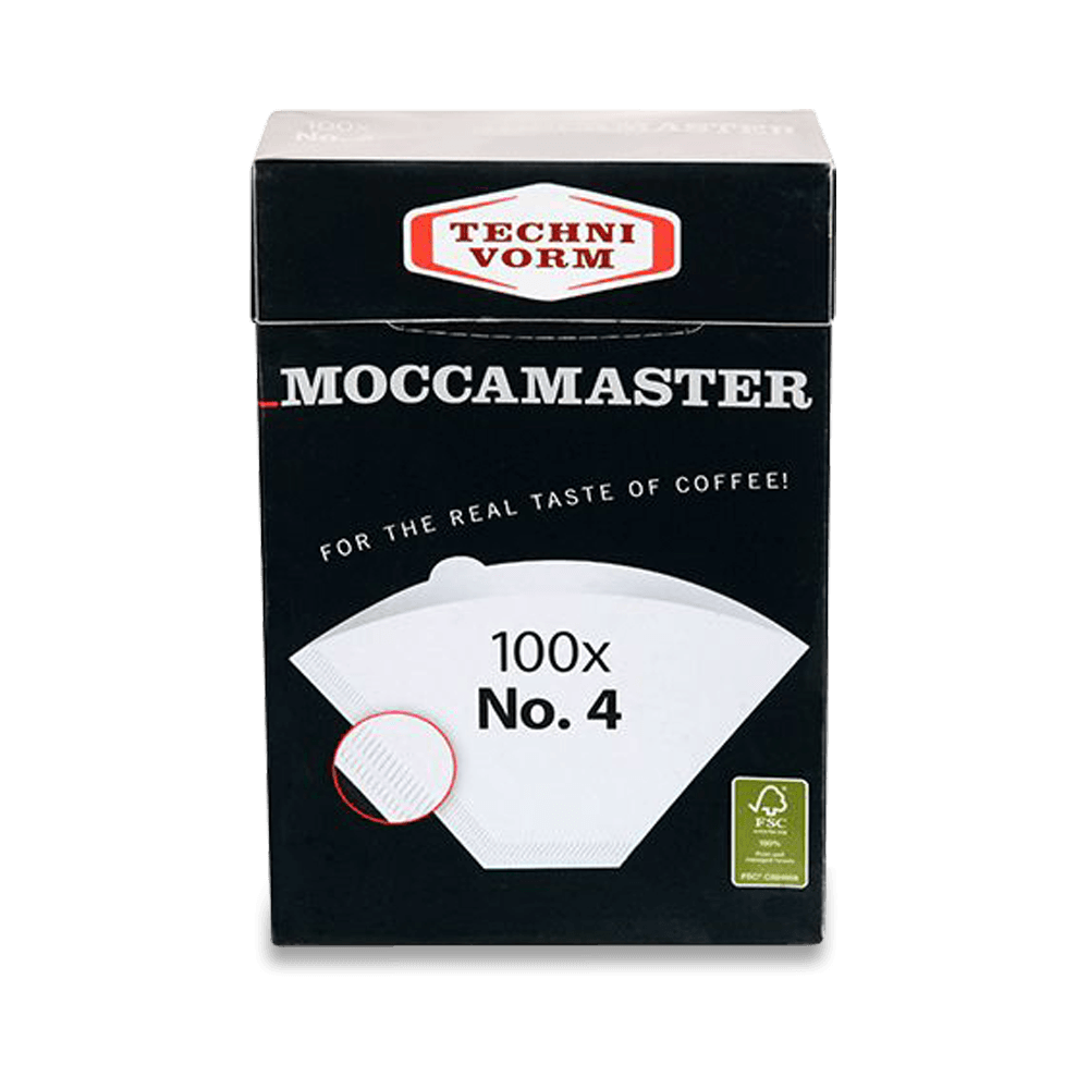 Size 4 Coffee Shop Moccamaster Filters White #4 Paper - USA Coffee Filters